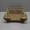 Wicker Baskets for Storage, Pantry Baskets Organization and Storage, Pantry Storage Baskets, Handwoven Baskets for Shelves, 2 Pack, Seagrass