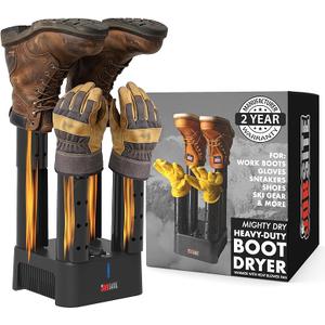 JobSite Boot Dryer  Mighty Dry with Heat Blower Fan  Fast Glove & Shoe Dryer  Helps Reduce Odor
