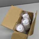 Homemory Ivory White Flickering Flameless Candles, Battery Operated Acrylic LED Pillar Candles with Remote Control and Timer, Set of 5