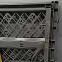 MYPET North States Paws Portable Pet Gate: 26-40" Wide. Pressure Mount. No Tools Needed. Made in USA, 23" Tall, Expandable, Durable Dog Gates for Doorways, Fieldstone Gray