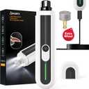 YABIFE 4-Lights Dog Nail Grinder, Easy Quick Locate Dog Nail Trimmers, for Puppy Paw Toenails or Pets from Small, Medium to Large, with Travel Lock, Whisper Quiet, Heavy Duty 3 Speeds