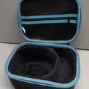 Storage Case Compatible with Walkers Razor Slim/Howard Leight Honeywell Impact Sport/PROHEAR 066 030 Electronic Shooting Earmuffs Hearing Protection Muffs (Black + Teal Case)