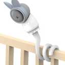 Arenti Baby Monitor Mount, Flexible Baby Camera Holder for AInanny B2 A4 D3 P2Q, Crib Clip Bracket with Adjustable Angle, Easy Installation for Nursery Monitoring