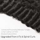 WEQUEEN Burmse Curly Bundles Human Hair Brazilian Virgin Hair 22 Inch Spiral End Quick Water Wave Natural Black