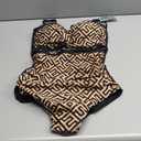 Eomenie Women's Push Up Wrap Front Swimsuit One Piece Tummy Control Bathing Suits Bandeau Support Slimming Swimwear, S, Printed C