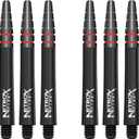 RED DRAGON Nitro Xfire Dart Stems (Shafts) - 2 Sets per Pack (6 Stems in Total) (Black Medium)