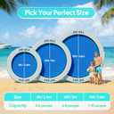 Water Hammock Lake Floats for Adults, Large Circle Pool Hammock Pool Lounger Water Float for Lake River Ocean Beach Boat Swim, Giant Round Heavy Duty Floating Island for Multiple People Family