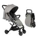 Lightweight Travel Stroller for Baby & Toddlers - Easy Fold & Compact Stroller with Canopy, Storage Basket, Multi-Position Recline & Convenient One-Hand Fold (Grey)