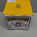 Hazel Quinn Electric Kettle - 1L/34oz Small Tea Kettle, 800W Fast Boil, All 304 Stainless Steel Interior, Double Wall for Cool Touch and Thermal, Auto Shut-Off, BPA-Free, Cordless - Pearl White