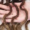 Faux Locs Crochet Hair For Women Soft Locs 18 Inch Goddess Crochet Hair Curly Ends Dreadlocks Boho Style Synthetic Braiding Hair Extensions(6 Packs,1b/30/27)