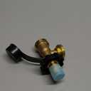 DOZYANT Universal Fit POL Propane Tank Adapter with Gauge - Converts POL LP Tank Service Valve to QCC1 / Type 1, Old to New Connection Type