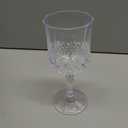 Ciaell 24PCS Plastic Wine Glasses - 7 Oz Plastic Goblets for Party - Clear Vintage Drinking Glasses - Disposable Water Goblets Set for Wedding, Bar, Wine, Beer, Juice, Cocktail, Whiskey