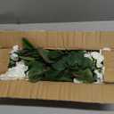 Artificial Geranium Fake Flowers for Outdoors Decoration, 6 Bundles Silk Geraniums White Flower UV Resistant Look Real Faux Plants for Front Door Garden Porch Planter Patio Balcony Yard Indoor Home