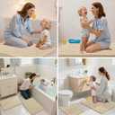 Arotive Bathroom Rugs 30x20, Extra Soft Absorbent Shaggy Chenille Bath Rugs, Machine Washable Rubber Backing Non-Slip Bath Mats for Bathroom Floor Tub and Shower, Home Decor Accessories, Beige