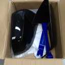 Jaronx Compatible with Tesla Model Y Mirror Caps Side Mirror Replacement 2020 2021 2022 2023 2024,Left Driver+Right Passenger Side Rear View Mirrors Cover Cap for Tesla Model Y Accessories (Black)