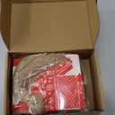 Zhanmai 48 Pcs Christmas Treat Boxes Candy Red Village Vintage Mini Gingerbread House Favor Box Christmas Party Paperboard Gift Boxes for Xmas Holiday Party Treat Cookie Goodie Snack Gift Packaging