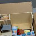 Melissa & Doug Slice-Stack-Serve, Wooden Sandwich Counter Pretend Play Store with Play Food Toys, Play Money & Deli Slicer, Preschool Toys for Kids 3+