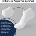 RELY+ Women's Ankle Socks - 6 Pairs Low Cut Tab & No Show Athletics Sports Running (Black White & Grey)