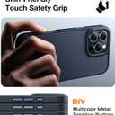 TORRAS Upgraded for iPhone 16 Pro Case Aramid Fiber Back/Black Edge | Compatible with MagSafe, Military Grade Drop Protection, Stronger Magnetic, Shockproof Airbag, Color Button, Slim Anti-Scratch | Upgraded, Stronger Magnetic, Shockproof, Slim