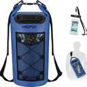 Piscifun Dry Bag, Waterproof Floating Backpack 10L/20L/30L/40L with Waterproof Phone Case for Boating, Kayaking, Fishing (Sapphire Blue)
