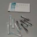 Replacement Toothbrush Heads for AquaSonic Duo Series and Home Dental Center Electric Toothbruh, NOT Compatible with Duo Series Pro, 5 White + 5 Black (1 Count (Pack of 10))