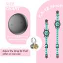 (Blue) GPS Tracker for Cats, Waterproof GPS Cat Trackers Cats Collar with Bells, No Subscription, GPS Cat Collar, Adapt with Apple Find My (iOS Only) Finder Tag for Vehicles, Pets, Kids