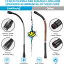 ZealSound Upgraded Metal Hose Arm, 19 inch Flexible Gooseneck Stand, Heavy Duty Extension for Microphone, Mic Floor Stand, Phone Holder, Makeup Mirror, 5/8" Thread