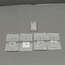 Talented Kitchen 8 Piece Metal Basket Labels Clip On Holders with 40 Labels for Kitchen Storage, White Label Clips for Storage Bins (3.5 x 2.5 inches)