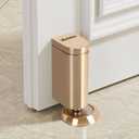 Magnetic Door Stopper No Drilling Door Stop Wall&Wallpaper Protect Height Adjustable Door Holder Keep Door Open with Screws and Adhesive Pads, 1 Pack, Gold