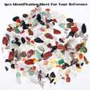 13 Packs Crystal Aquarium Gravel Polished Tumbled Stones, Irregular Shaped Crystal Chips, Natural Gemstone Rocks, Colorful Crushed for Vase Filler Fish Tank Gravel Home Decoration