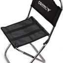 Nadalan Small Outdoor Portable Mini Oxford Folding Chair Aluminum Backrest Chairs Fishing Stool Camping Chair with Carry Bag