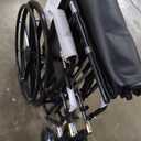Drive Medical Sentra EC Heavy Duty Wheelchair with Various Arm Styles and Front Rigging Options, Black, Bariatric, 24 Inch