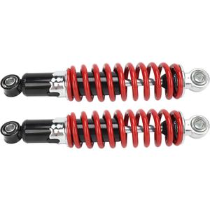Motorcycle Shock Absorbers, 2Pcs 250mm Hole Center Distance Air Shock Absorbers with Spring, 5 Gears Adjustable Spring Suspension Dampers for Dirt Pit Bike ATV