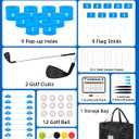 Golf Game with 2 Clubs Right Handed,Practice Golf with 9 Buckets, OutdoorGolf Gift and Adults,Holes Golf Outdoor Game for Lawn,Yard,Camping,Park