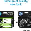 HP 67XL Black High-Yield Ink Cartridge | Works with DeskJet 1255, 2700, 4100, Envy 6000, 6400 Series | Eligible for Instant Ink | 3YM57AN | Packaging May Vary