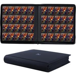 2000 Pockets Trading Card Binder, 20-Pocket Card Ablum Compatible with MTG,Sports Cards & Other Standard Size Trading Card (BLACK)