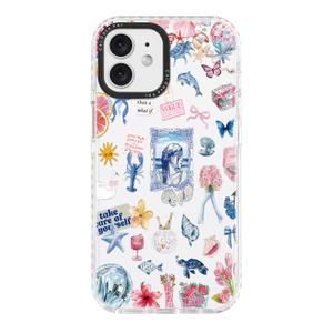 ChiCaseVer for iPhone 17 Pro/iPhone 18 Pro Case Blue Summer Ocean Collage