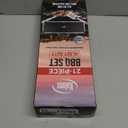 Kaluns Grilling Accessories, Dad Gifts for Fathers Day, Mothers Day Grilling Gifts, Heavy Duty Stainless Steel BBQ Tool Set for Outdoor Grill with Aluminum Case and Apron, Birthday Gifts for Men