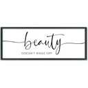 Beauty Doesn't Rinse off Sign, Bathroom Signs, Wall Decor