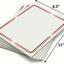 PaperDirect Foil Elegance Specialty Certificates, 50 Sheets of 38lb White Paper, 8" x 11", Double Red Foil Border, Perfect for Awards, Students, Employees, Volunteers, Course Completion, Diplomas