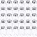 Tebery 30 Pack Glass Salt and Pepper Shaker Set with Stainless Steel Mushroom Top, 2.7oz Spice bottle for Kitchen, Restaurants and Catering, Classic Design