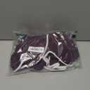 QBGJTD Womens Workout Set Two Piece Spaghetti Straps Color Block Sports Bra Matching High Waist Leggings Gym Work Out Outfits (Medium, Purple)