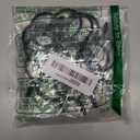 Ivilon Drapery Eyelet Curtain Rings - 1.7" Ring for Curtain Hook Pins, Set of 14 - Black