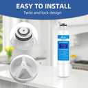 Hdx Fms-2 Water Filter for Samsung Refrigerator, Rs25h5111sr Rs25j500dsr rf263beaesg rf28hfedtsr, Carbon Block Filtration, HAF-CIN/EXP, DA29-00020B, 3 Pack SETFEEL