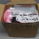 Leyndo 8 ft Christmas Inflatable Santa Claus Outdoor Pink Santa Inflatable Decoration Built-in LED Lights Xmas Blow up Decorations Xmas Holiday Yard Lawn Party Garden Outdoor Decor