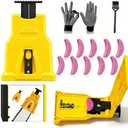 Chainsaw Sharpener for 12''-22'' Chain Saw Sharpener Tool,with 10 Fast Sharpening Stones, Portable Chainsaw Chain Sharpener, Chainsaw Blade Sharpener Kit Quick Sharpening and Easy to Use