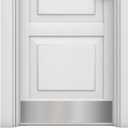 Deck The Door - Door Kick Plate - Elegant Accent & Durable Protection - Anodized Aluminum - Includes Easy Self-Adhesive - 8x34", Satin Nickel