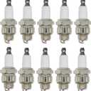 10Pcs RJ19LM Spark Plug Replacement for Champion J19LM, Sparkplug Replacement for BS 796112 802592 5095K 796112S, for Lawn Mower Engine 492167 591040 591868 799876 802592S