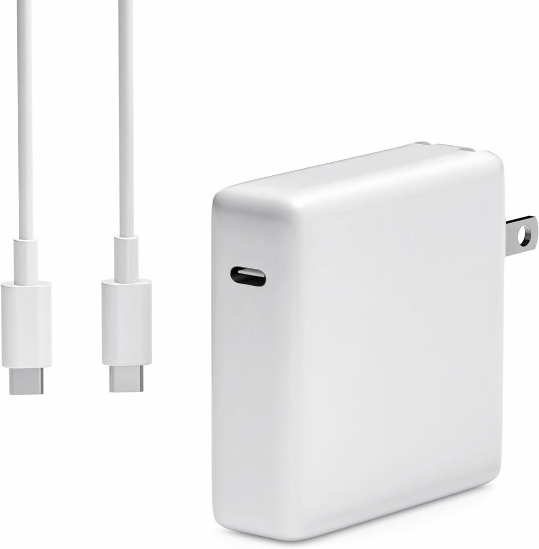 96W USB-C Fast Charger-Premium MacBook Charger Compatible with MacBook Air, MacBook Pro, iPad, Chromebook, Dell Inspiron 15, and All USB C Charger Devices, Includes 5.9ft Cable for Home & Office Use