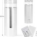 Cup Dispenser, Wall Mount Water Cooler Cup Dispenser fits 4-7 oz Disposable Paper and Plastic Cups, Pull Type Cup Holder for Bathroom, Office, Break Room, Gym, White